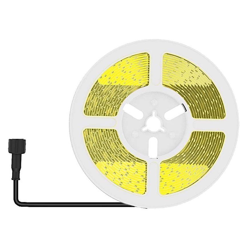 LED Dimmelhető napelemes szalag LED/1,2W/3,7V 4000K IP67 5m + távirányítás