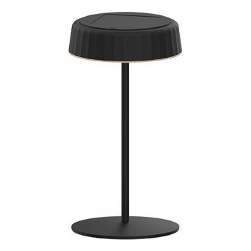 LED Dimmelhető napelemes újratölthető asztali lámpa VIVIEN LED/3W/5V 2700K 1600 mAh IP54 fekete