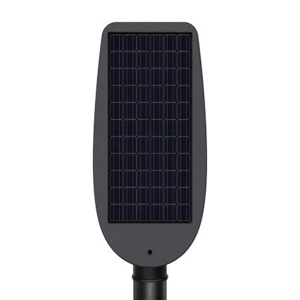 Dimmelhető LED napelemes utcai lámpa érzékelővel VENICE LED/50W/3,2V 4000 mAh IP65 fekete + távirányító