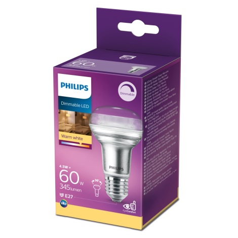 LED Dimmelhető reflektor izzó Philips E27/4,5W/230V 2700K
