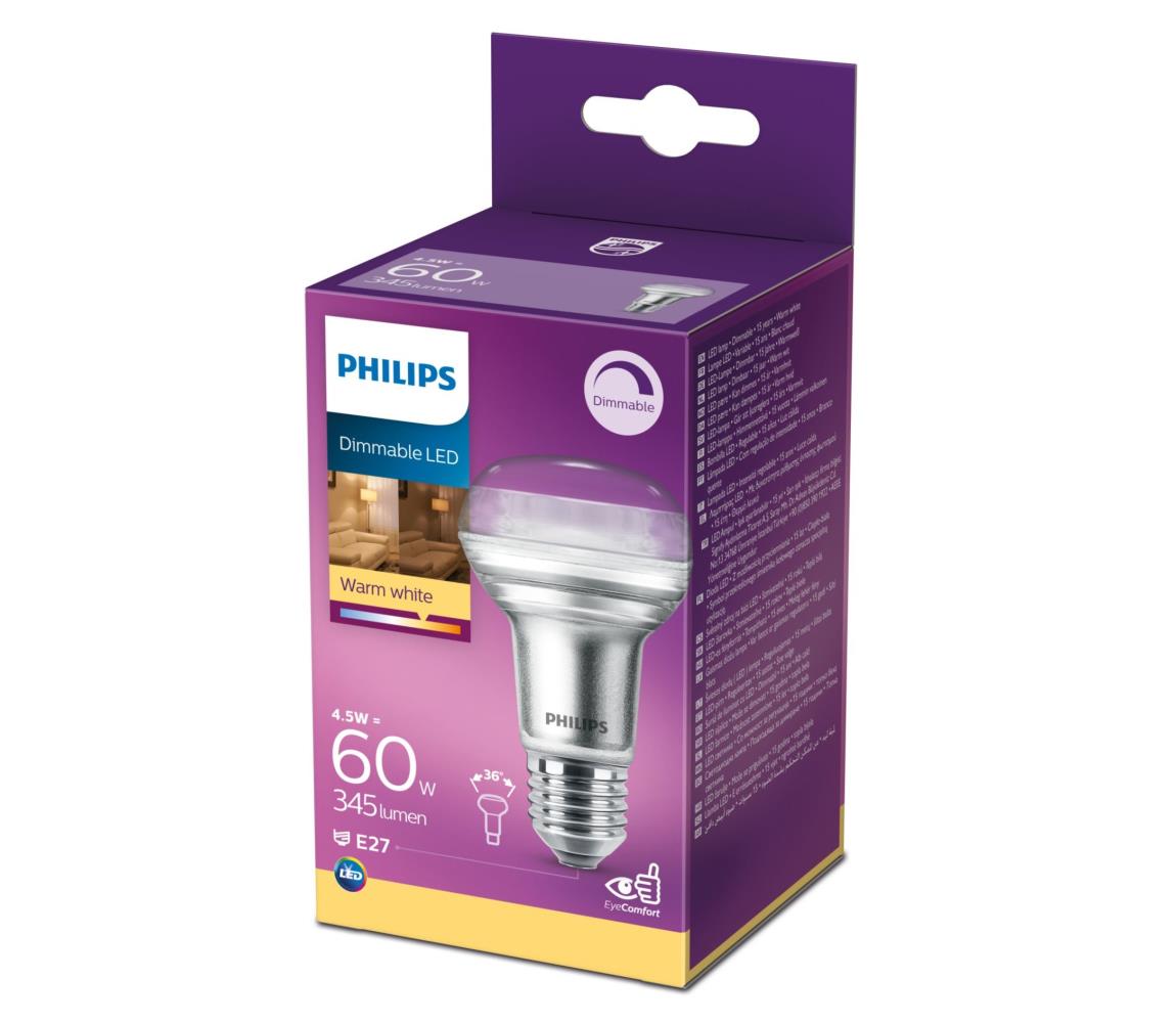 Philips LED Dimmelhető reflektor izzó Philips E27/4,5W/230V 2700K