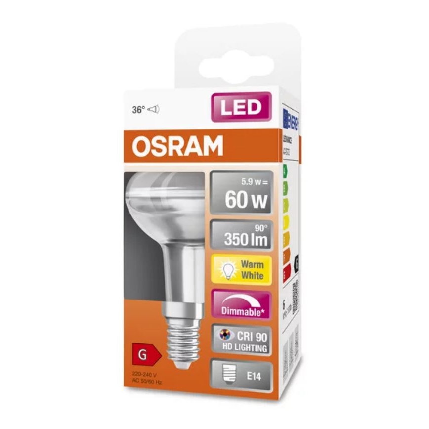 LED Dimmelhető reflektor izzó R50 E14/5,9W/230V 2700K CRI 90 - Osram