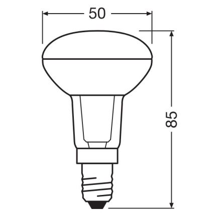 LED Dimmelhető reflektor izzó R50 E14/5,9W/230V 2700K CRI 90 - Osram