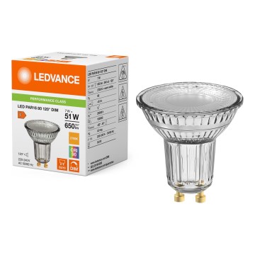 LED dimmelhető reflektorizzó PAR16 GU10/7W/230V 2700K 120° CRI 90 - Ledvance