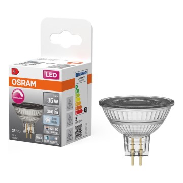 LED dimmelhető reflektoros izzó MR16 GU5,3/5W/12V 4000K 36° CRI 90 - Osram