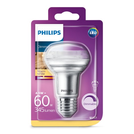 LED Dimmelhető reflektoros izzó Philips E27/4,5W/230V 2700K