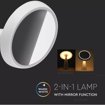 LED Dimmelhető sminktükör LED/5W/230V 1800 mAh