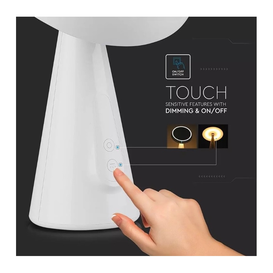 LED Dimmelhető sminktükör LED/5W/230V 1800 mAh