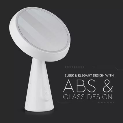 LED Dimmelhető sminktükör LED/5W/230V 1800 mAh