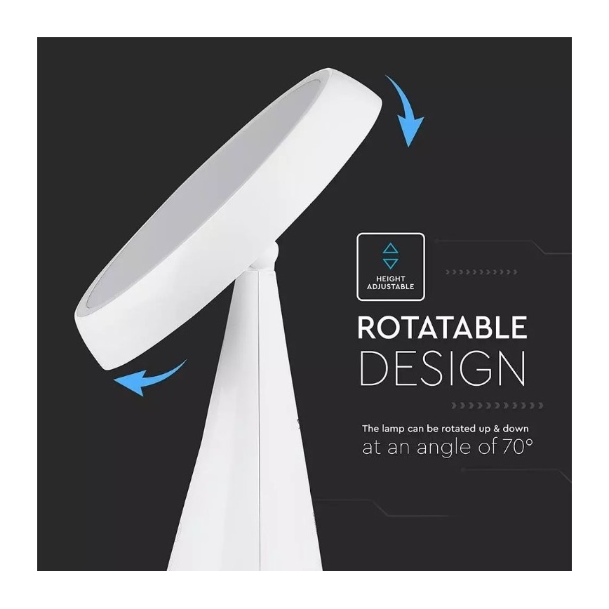 LED Dimmelhető sminktükör LED/5W/230V 1800 mAh