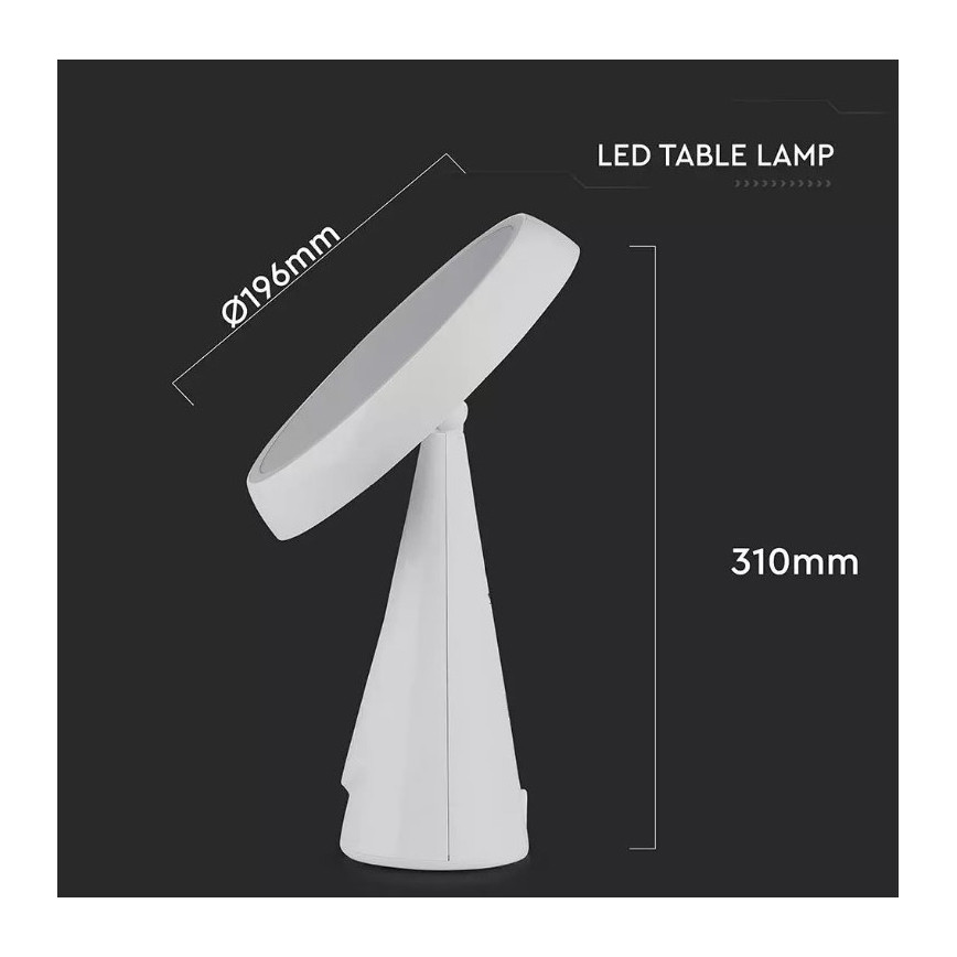 LED Dimmelhető sminktükör LED/5W/230V 1800 mAh