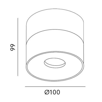 LED Dimmelhető spotlámpa LAHTI LED/13,5W/230V 3000K CRI 90 fekete