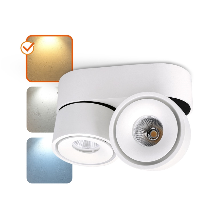 LED Dimmelhető spotlámpa LAHTI MINI 2xLED/9W/230V 3000K CRI 90 fehér