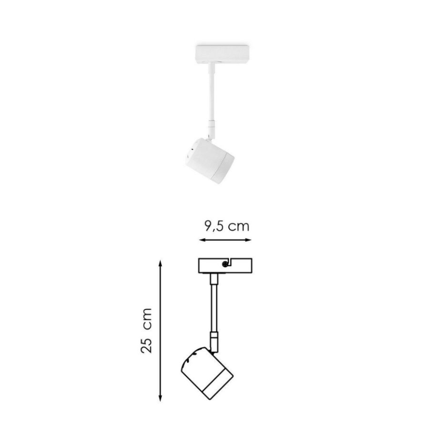 LED Dimmelhető spotlámpa MANU 1xGU10/5,8W/230V fehér