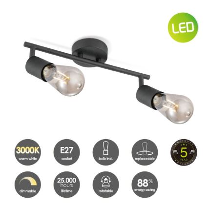 LED Dimmelhető spotlámpa MELLO 2xE27/4W/230V