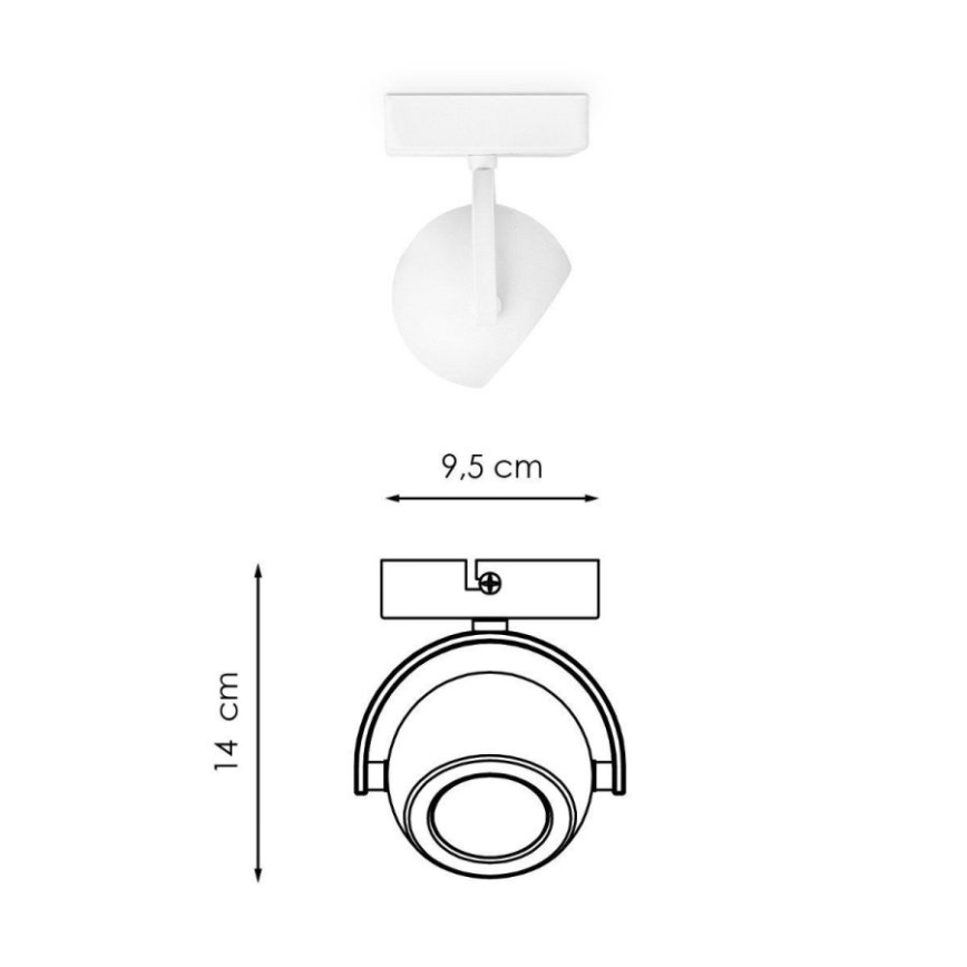 LED Dimmelhető spotlámpa NOP 1xGU10/5,8W/230V fehér