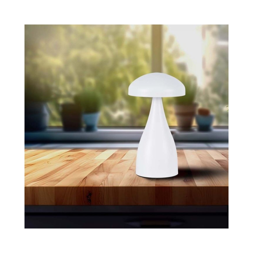 LED Dimmelhető újratölthető érintős asztali lámpa LED/1W/5V 3000-6000K 1800 mAh fehér