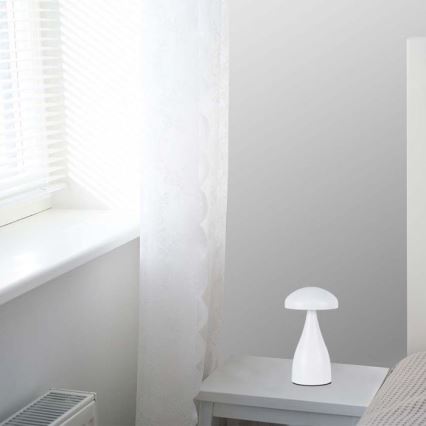 LED Dimmelhető újratölthető érintős asztali lámpa LED/1W/5V 3000-6000K 1800 mAh fehér
