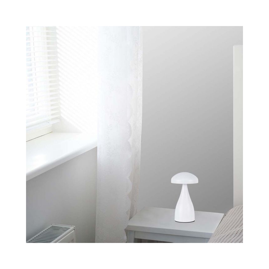 LED Dimmelhető újratölthető érintős asztali lámpa LED/1W/5V 3000-6000K 1800 mAh fehér