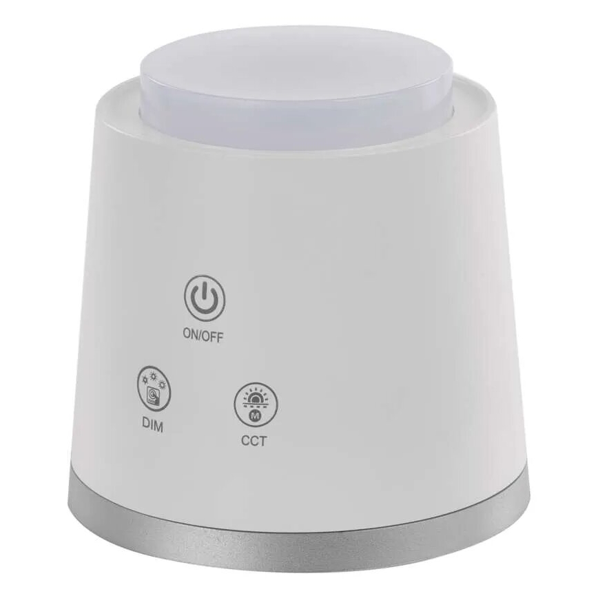 LED Dimmelhető újratölthető asztali lámpa 4in1 LED/6W/3,7V 3000K/4000K/6500K 1500mAh fehér