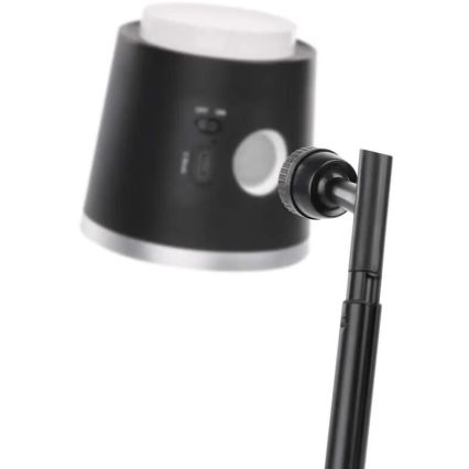 LED Dimmelhető újratölthető asztali lámpa 4in1 LED/6W/3,7V 3000K/4000K/6500K 1500mAh fekete