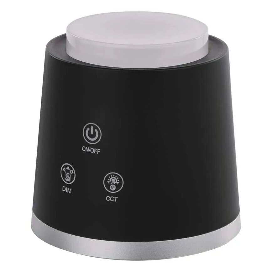 LED Dimmelhető újratölthető asztali lámpa 4in1 LED/6W/3,7V 3000K/4000K/6500K 1500mAh fekete
