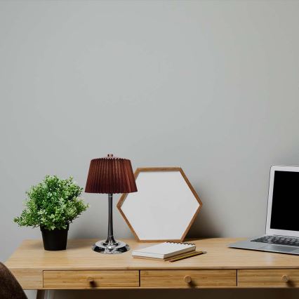 LED Dimmelhető újratölthető érintős asztali lámpa LED/1,5W/5V 3000/4000/6000K 1800 mAh barna