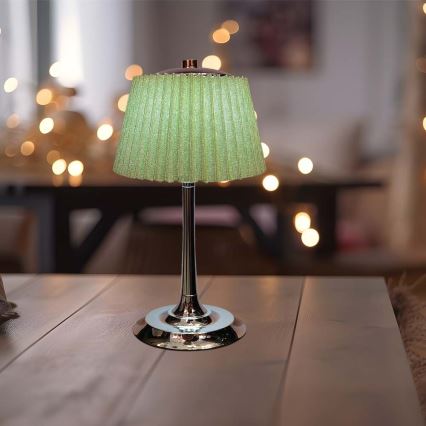 LED Dimmelhető újratölthető érintős asztali lámpa LED/1,5W/5V 3000/4000/6000K 1800 mAh zöld
