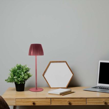 LED Dimmelhető újratölthető érintős asztali lámpa  LED/2,7W/5V 3000/4000/6000K 1800 mAh barna