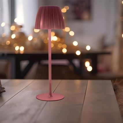 LED Dimmelhető újratölthető érintős asztali lámpa  LED/2,7W/5V 3000/4000/6000K 1800 mAh barna