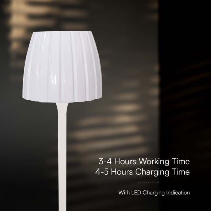 LED Dimmelhető újratölthető érintős asztali lámpa LED/2,7W/5V 3000/4000/6000K 1800 mAh fehér