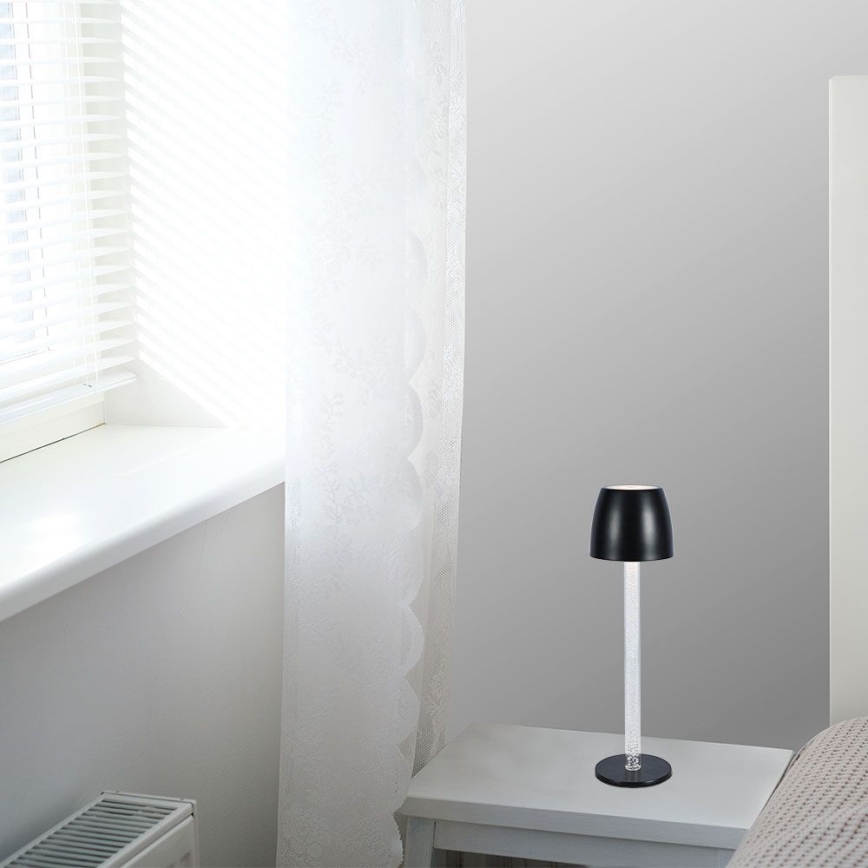 LED Dimmelhető újratölthető érintős asztali lámpa LED/3W/5V 3000K 1800 mAh fehér