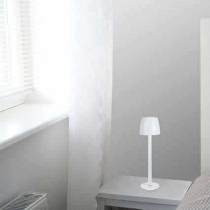 LED Dimmelhető újratölthető érintős asztali lámpa LED/3W/5V 3000K 1800 mAh fekete