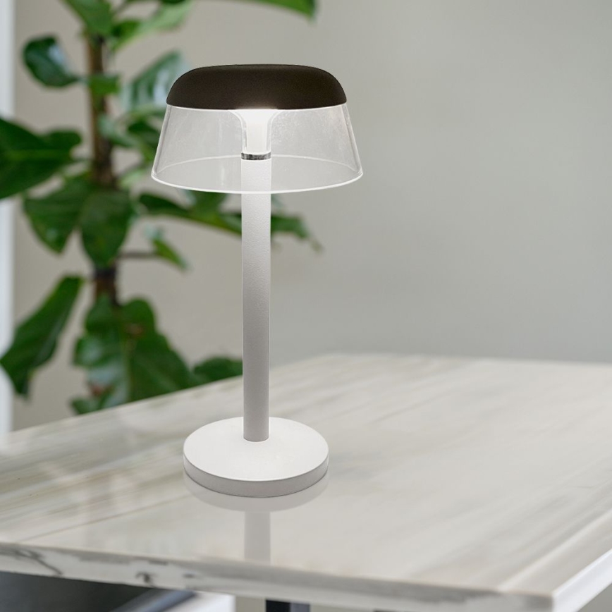 LED Dimmelhető újratölthető érintőképernyős asztali lámpa LED/3W/5V 3000-6000K 1800 mAh fehér