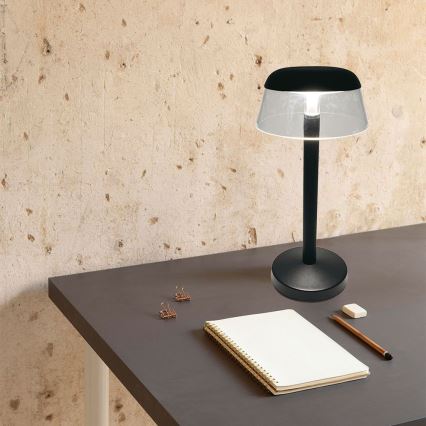 LED Dimmelhető újratölthető érintőképernyős asztali lámpa LED/3W/5V 3000-6000K 1800 mAh fekete