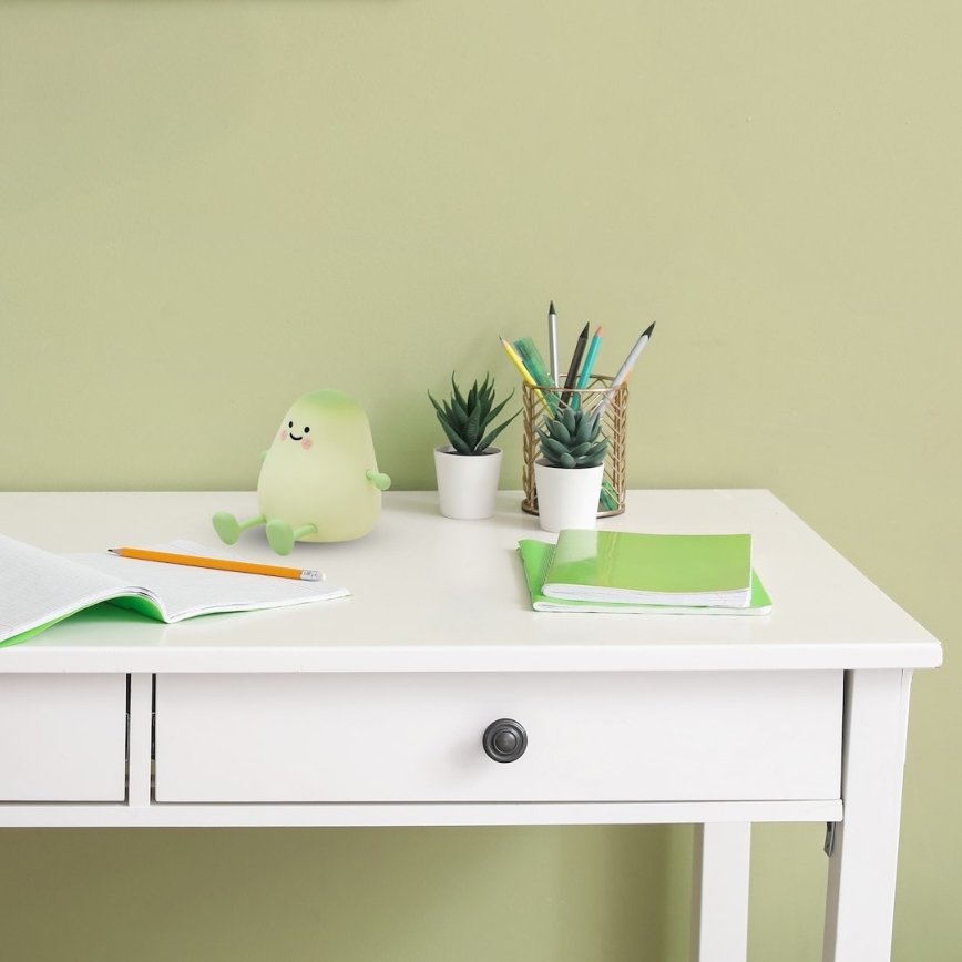 LED fényerőszabályozható, újratölthető érintésvezérlésű gyermek éjszakai lámpa MANGO LED/2,5W/5V 800 mAh