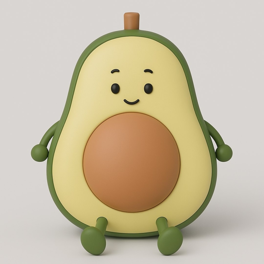 LED dimmelhető, újratölthető, érintésvezérelt éjszakai lámpa gyermekeknek AVOCADO LED/1W/5V 1200 mAh