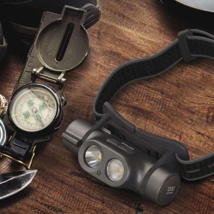 LED Dimmelhető újratölthető fejlámpa GP XPLOR PHR19 LED/1x18650/5V IPX8