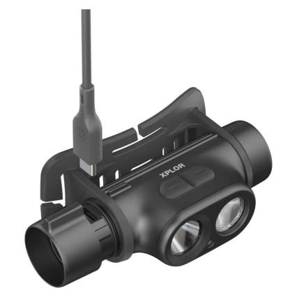 LED Dimmelhető újratölthető fejlámpa GP XPLOR PHR19 LED/1x18650/5V IPX8