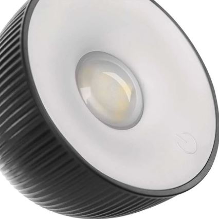 LED  Dimmelhető újratölthető mágneses asztali lámpa 4in1 LED/4,2W/3,7V 4000K 1200mAh fekete