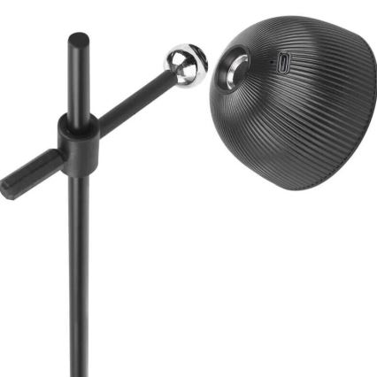 LED  Dimmelhető újratölthető mágneses asztali lámpa 4in1 LED/4,2W/3,7V 4000K 1200mAh fekete