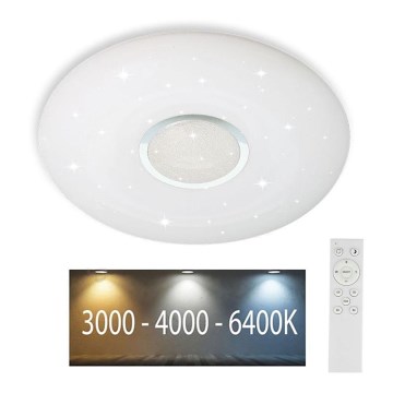 LED Dimmeres mennyezeti lámpa LED/40W/230V 3000K/4000K/6500K átm. 49 cm + távirányító