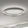 LED Dimmeres mennyezeti lámpa MANTA LED/38W/230V 2700/3000/4000K átm. 45 cm barna