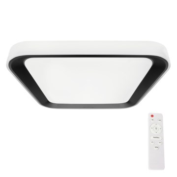 LED Dimmeres mennyezeti lámpa QUADRO LED/38W/230V 3000-6000K fehér/fekete + távirányító
