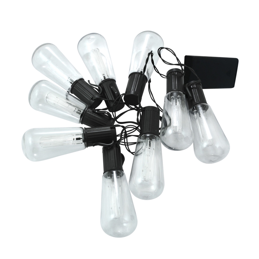 LED díszfüzér EDISON 2,65 m 10×LED/2×AA