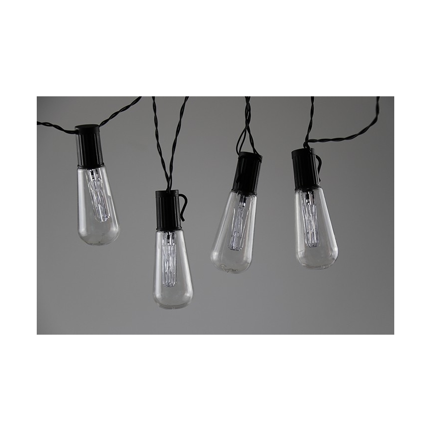 LED díszfüzér EDISON 2,65 m 10×LED/2×AA