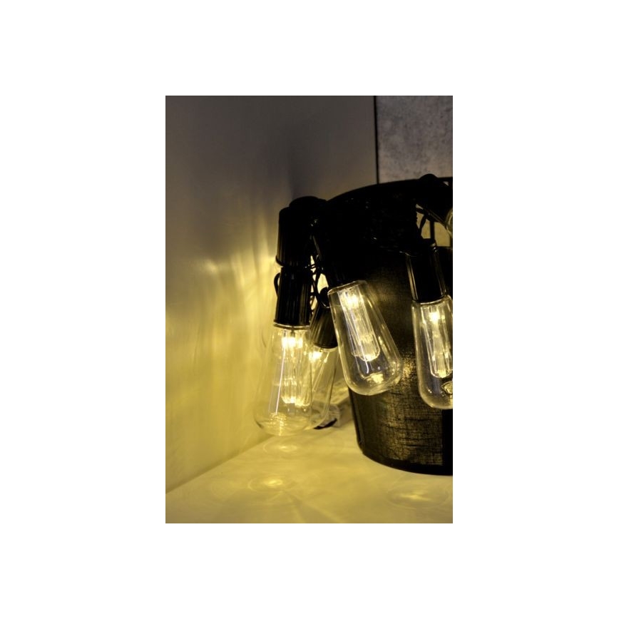 LED díszfüzér EDISON 2,65 m 10×LED/2×AA