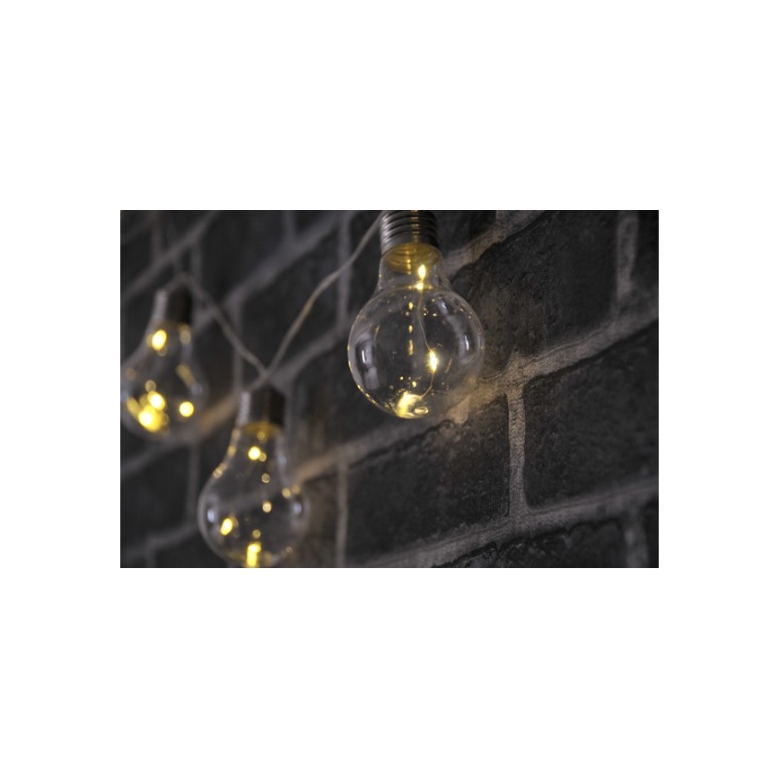 LED díszfüzér SMOLDER 2,1 m 10xLED/2xAA