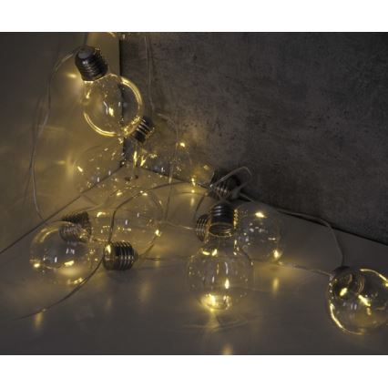 LED díszfüzér SMOLDER 2,1 m 10xLED/2xAA