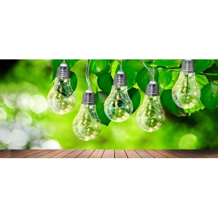 LED díszfüzér SMOLDER 2,1 m 10xLED/2xAA